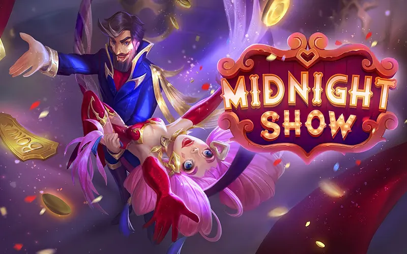 Experience the festive atmosphere in Midnight Show at Melbet.